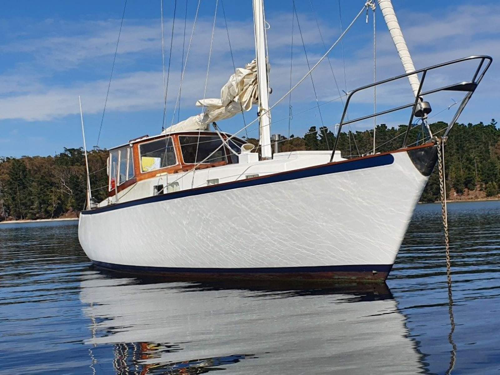 Huon Pine Motor Sailer