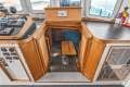 Diesel Duck Classic 44:Companionway to main salon; doors and cover to isolate when underway at night