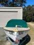 Custom fibreglass fishing boat on trailer