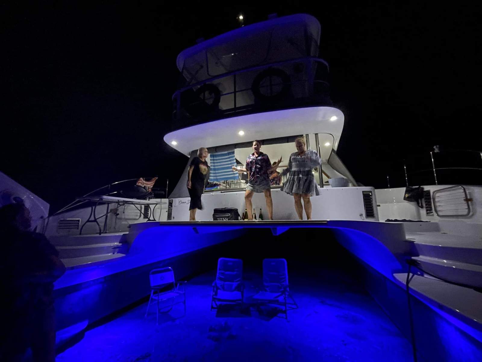Fusion Catamarans 46 Professional refit and relaunch 2021:Party time while beached!