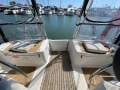 Beneteau Farr 50 Beautifully designed for autonomy and comfort:Open-plan stern with steps to boarding ladder and davits Beneteau Farr 50 Beautifully designed for autonomy and comfort:Open-plan stern with steps to boarding ladder and davits