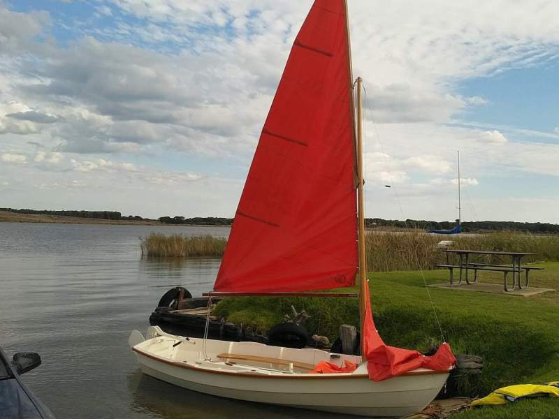 Classic Wooden sailing dinghy