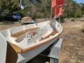 Classic Wooden sailing dinghy