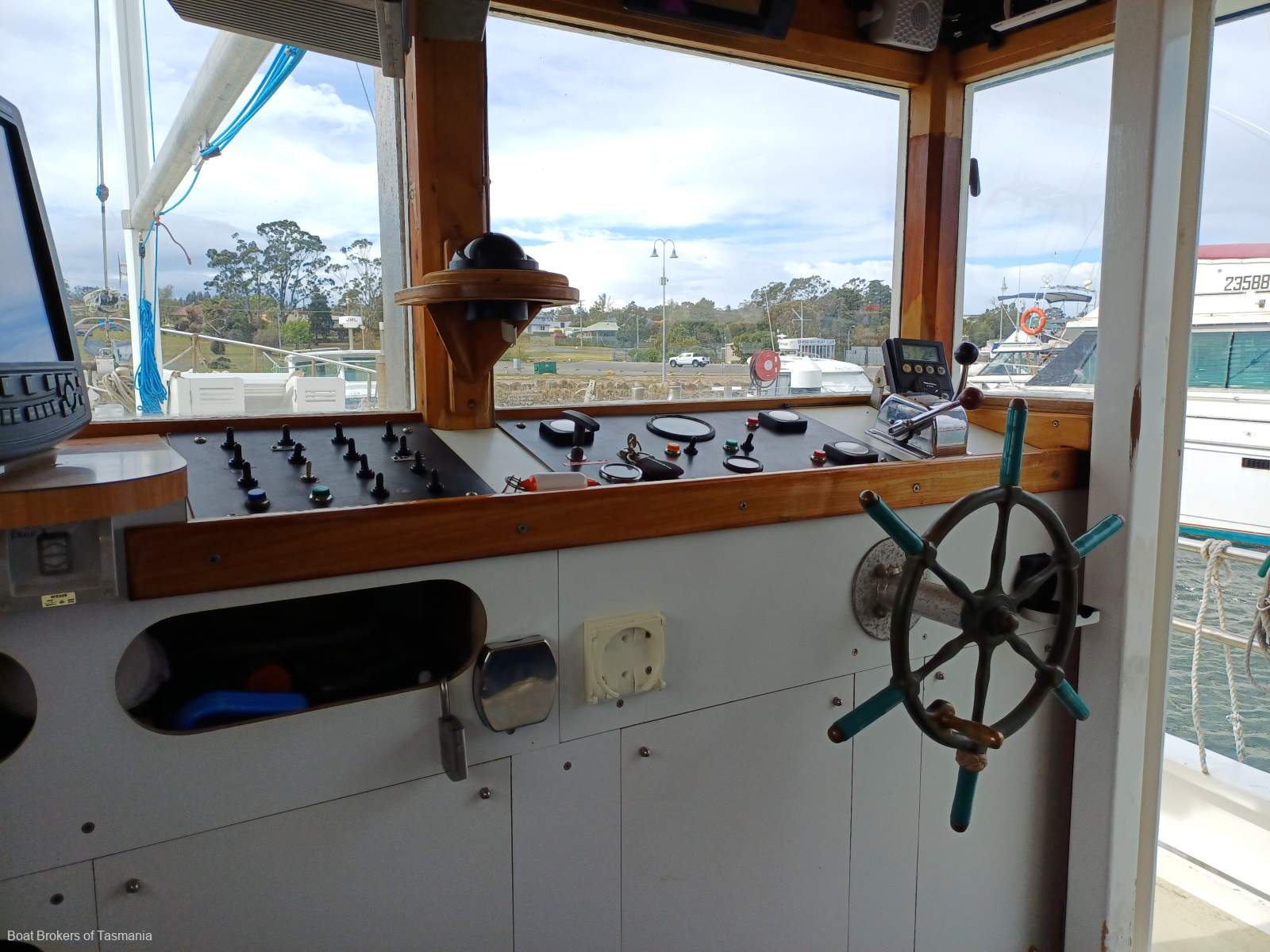 YIMBALA Huon Pine Tasmanian cray boat. In superb condition Boat Brokers of Tasmania