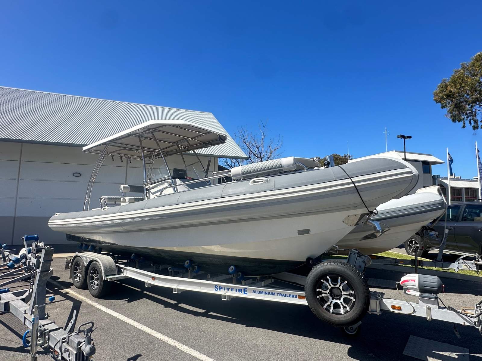 Bakewell-White 6.75 Centre Console " VOLVO DIESEL and Duo Prop ":Bakewell White 6.75 RIB by YACHTS WEST ph 9335-7788