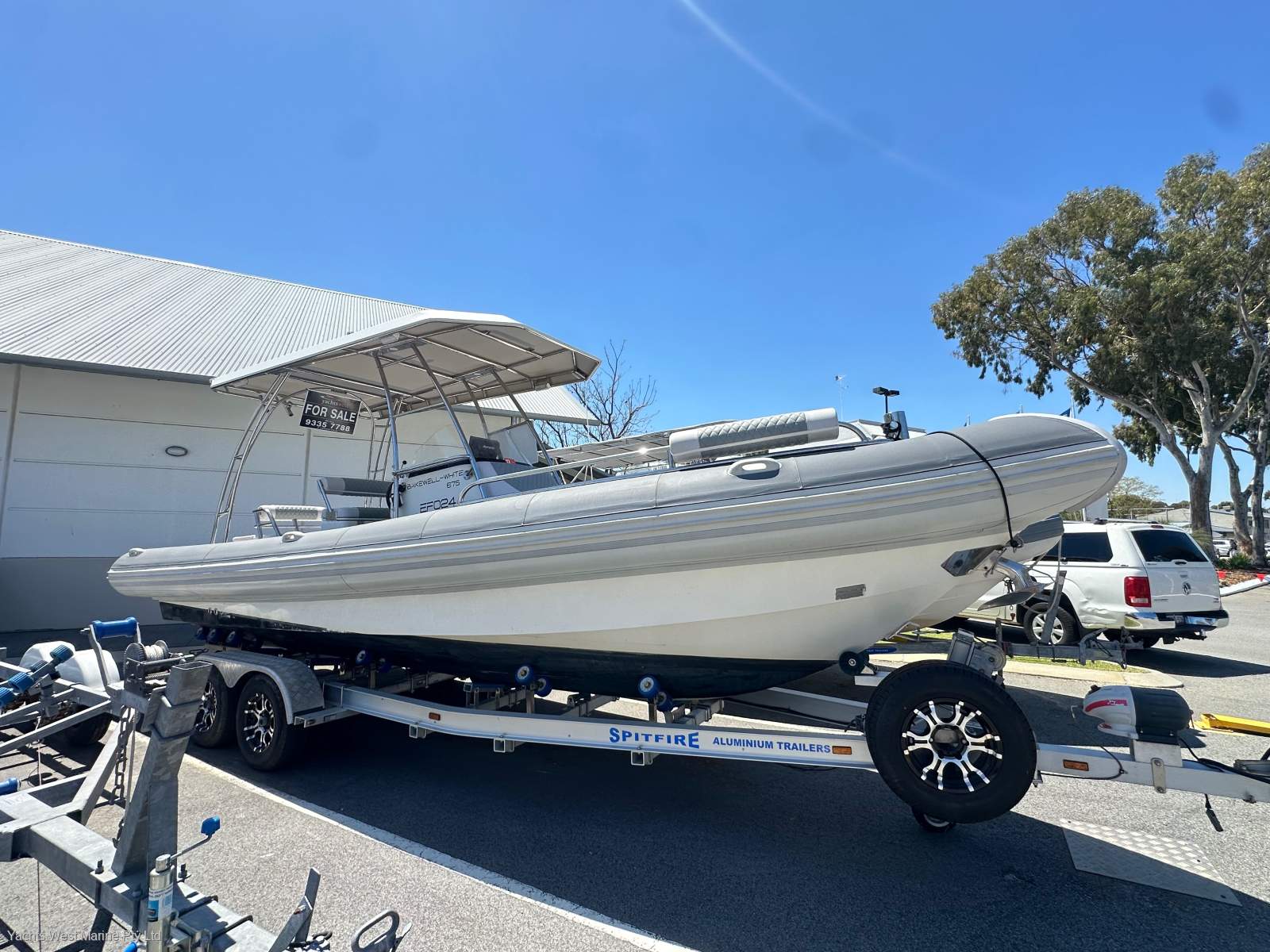 Bakewell-White 6.75 Centre Console " VOLVO DIESEL and Duo Prop ":Bakewell White 6.75 RIB by YACHTS WEST ph 9335-7788