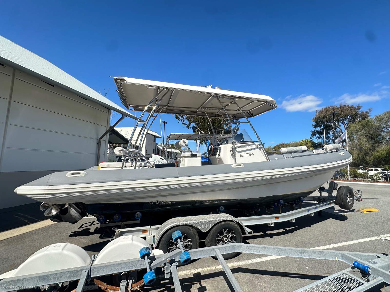 Bakewell-White 6.75 Centre Console " VOLVO DIESEL and Duo Prop ":Bakewell White 6.75 RIB by YACHTS WEST ph 9335-7788