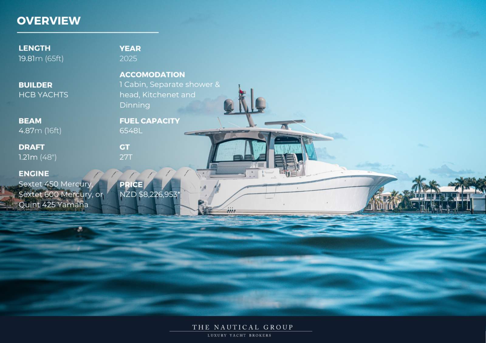 HCB Yachts 65 Estrella The Worlds Largest Center Console
