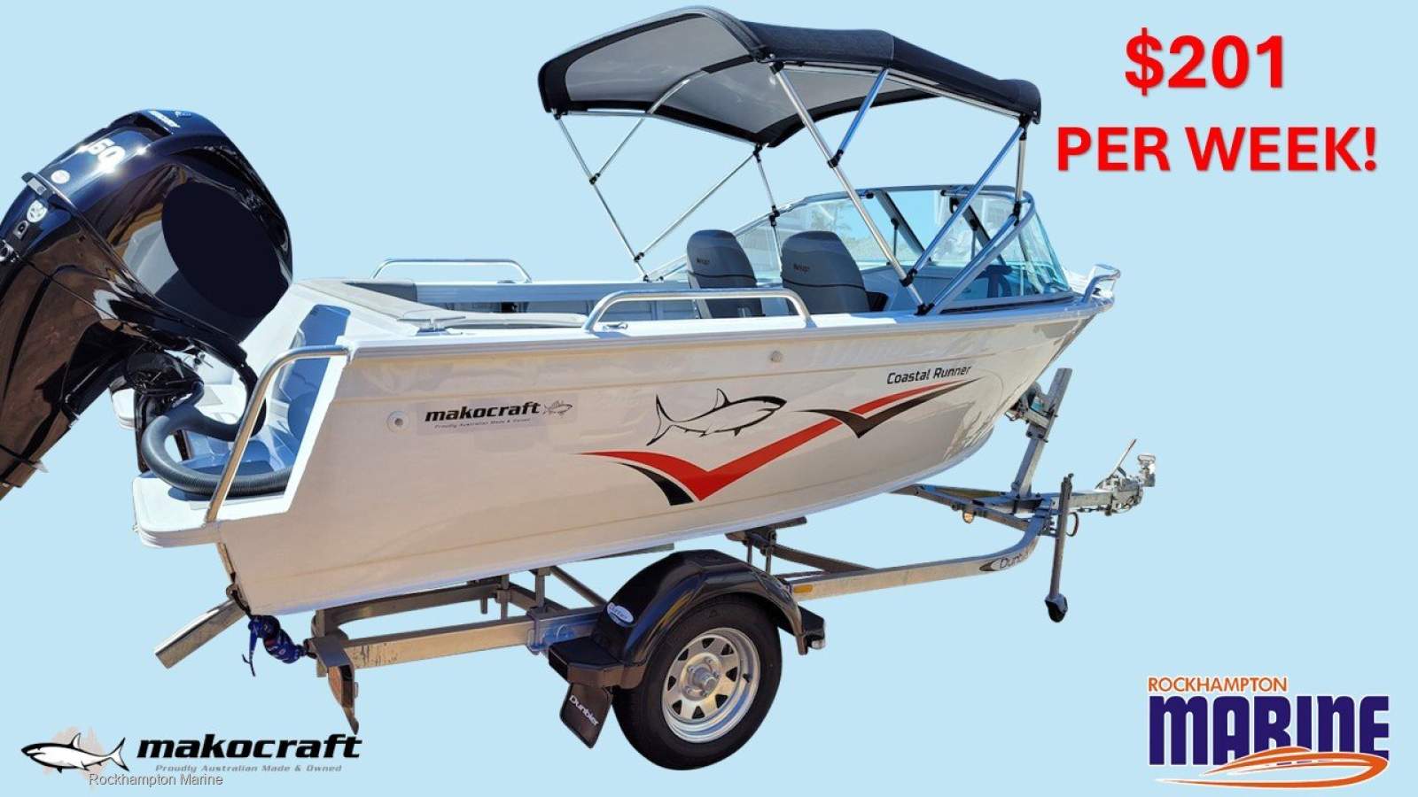 Makocraft 455 Coastal Runner B, M, T PACKAGE FROM ROCKHAMPTON MARINE!!