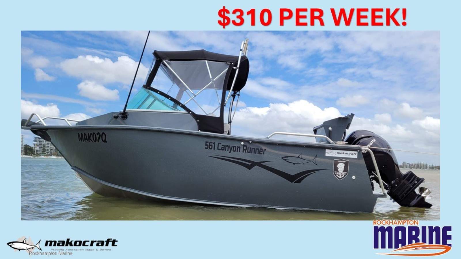 Makocraft 561 Canyon Runner B, M, T PACKAGE FROM ROCKHAMPTON MARINE!!