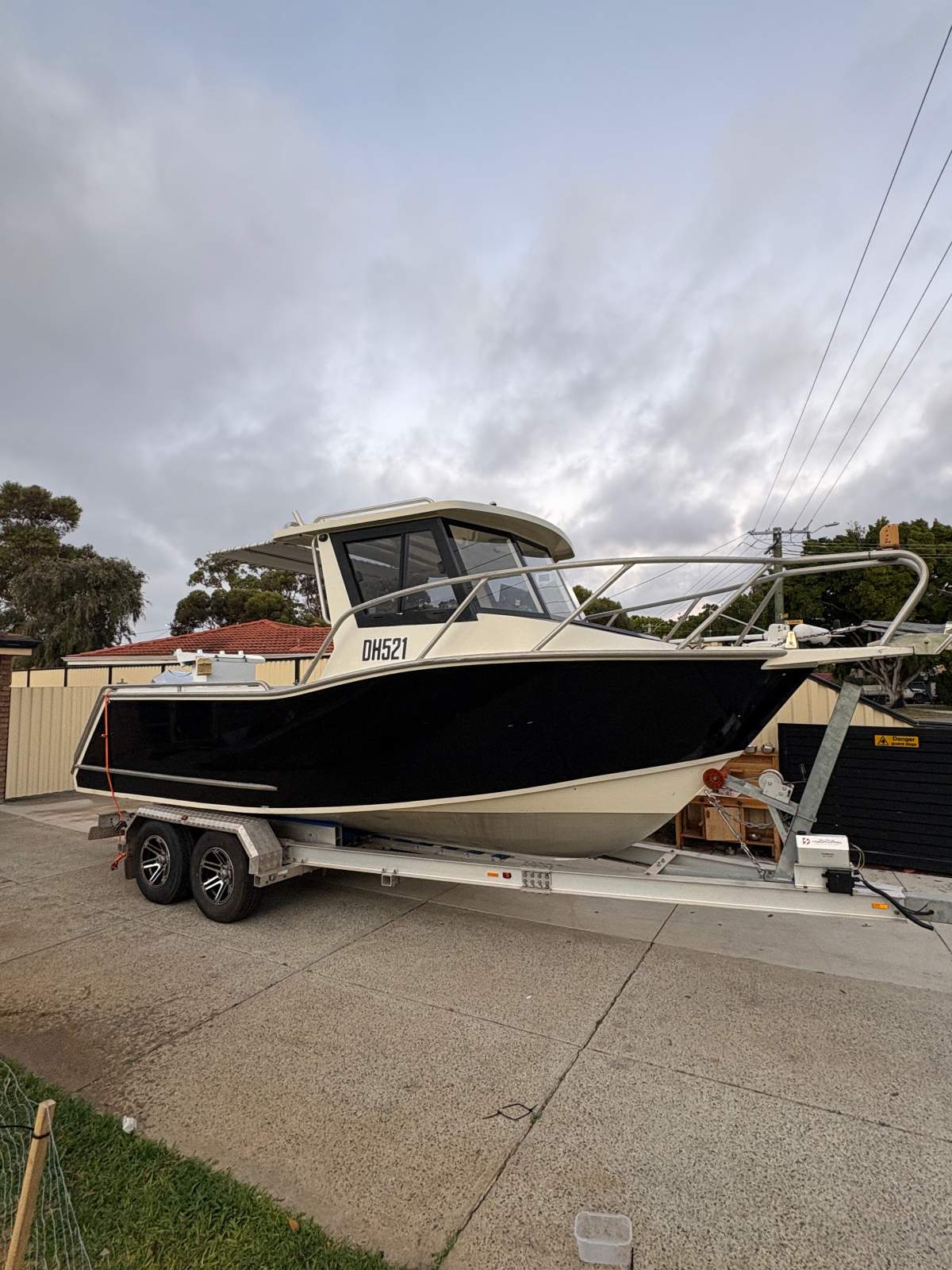 Assassin Assasian hardtop with 2020 4 stroke outboard