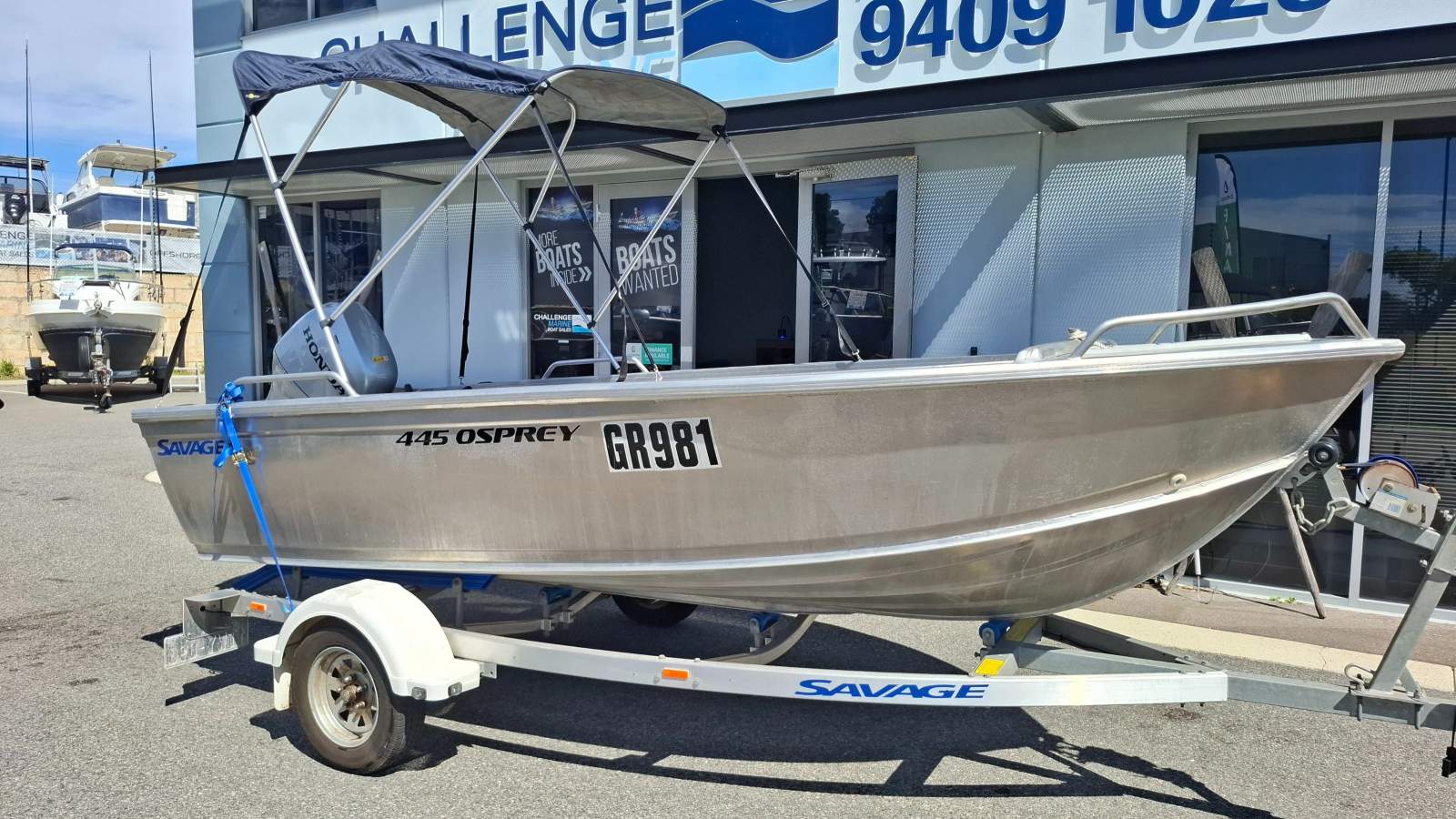 Savage 445 Osprey 50HP Honda 4-Stroke Tiller 2022