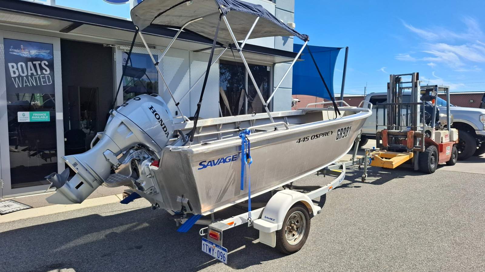 Savage 445 Osprey 50HP Honda 4-Stroke Tiller 2022