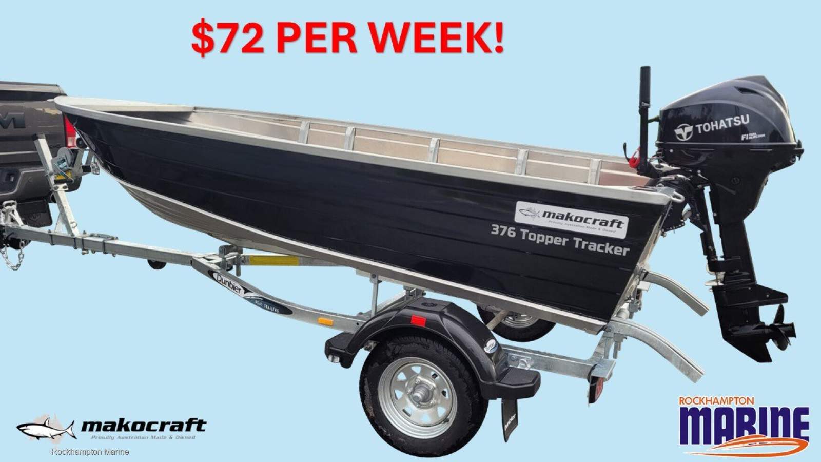 Makocraft 376 Topper Tracker B, M, T PACKAGE FROM ROCKHAMPTON MARINE!!