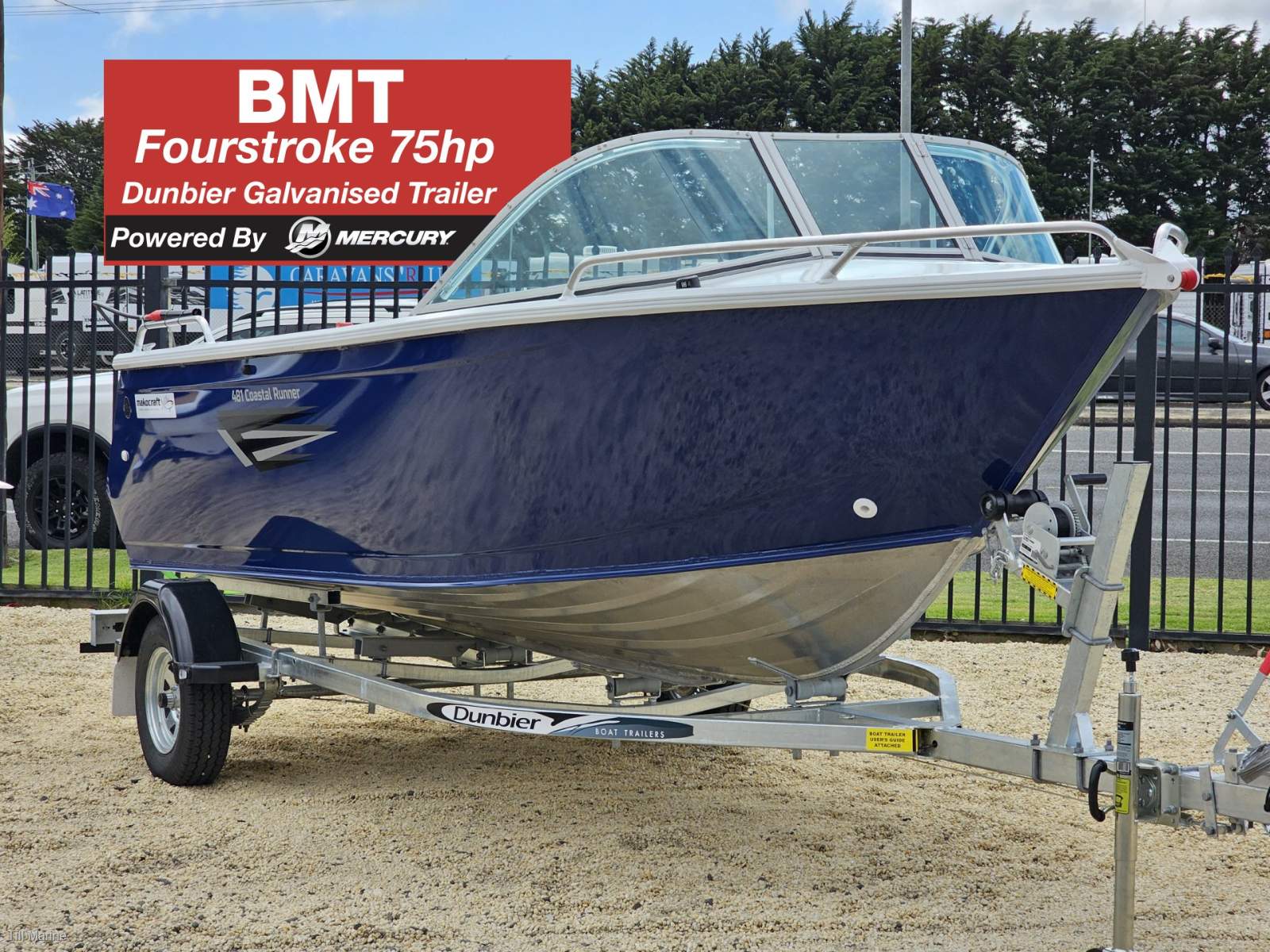 Makocraft 481 Coastal Runner BMT Mercury 75hp + Trailer