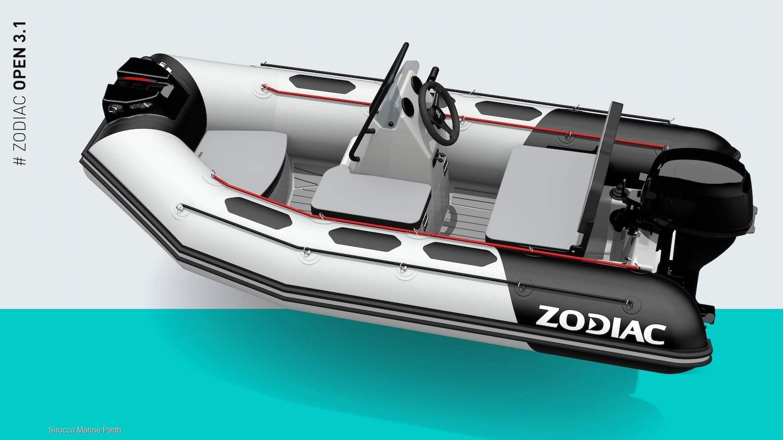 New Zodiac Open 3.1 Rigid Inflatable Boat / Tender RIB