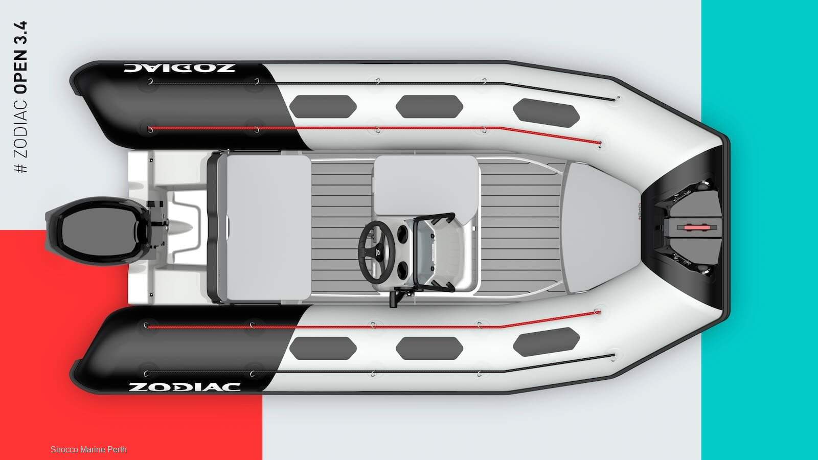 New Zodiac Open 3.4 Rigid Inflatable Boat / Tender RIB
