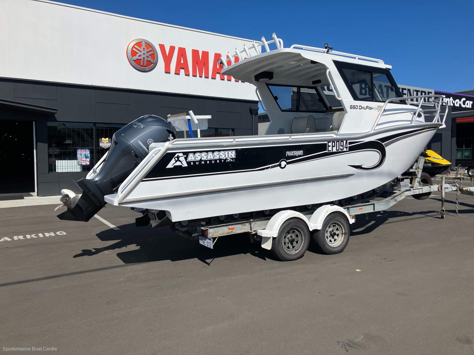 Assassin 660 Hard Top Boat, Motor, Trailer Package