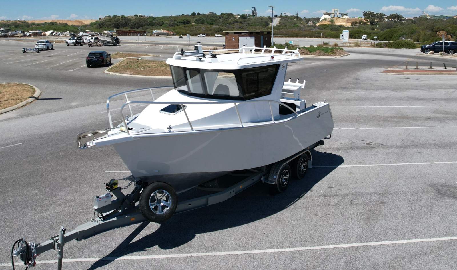 Lux Custom Boats 6500 Hard Top 6520 Hard Top with forward rake window