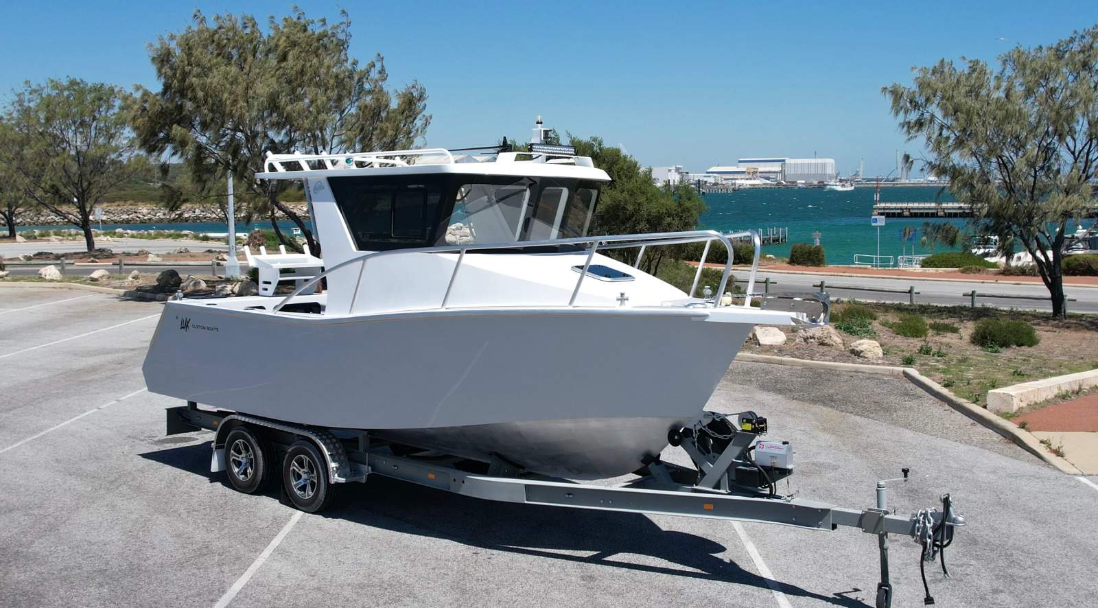 Lux Custom Boats 6500 Hard Top 6520 Hard Top with forward rake window