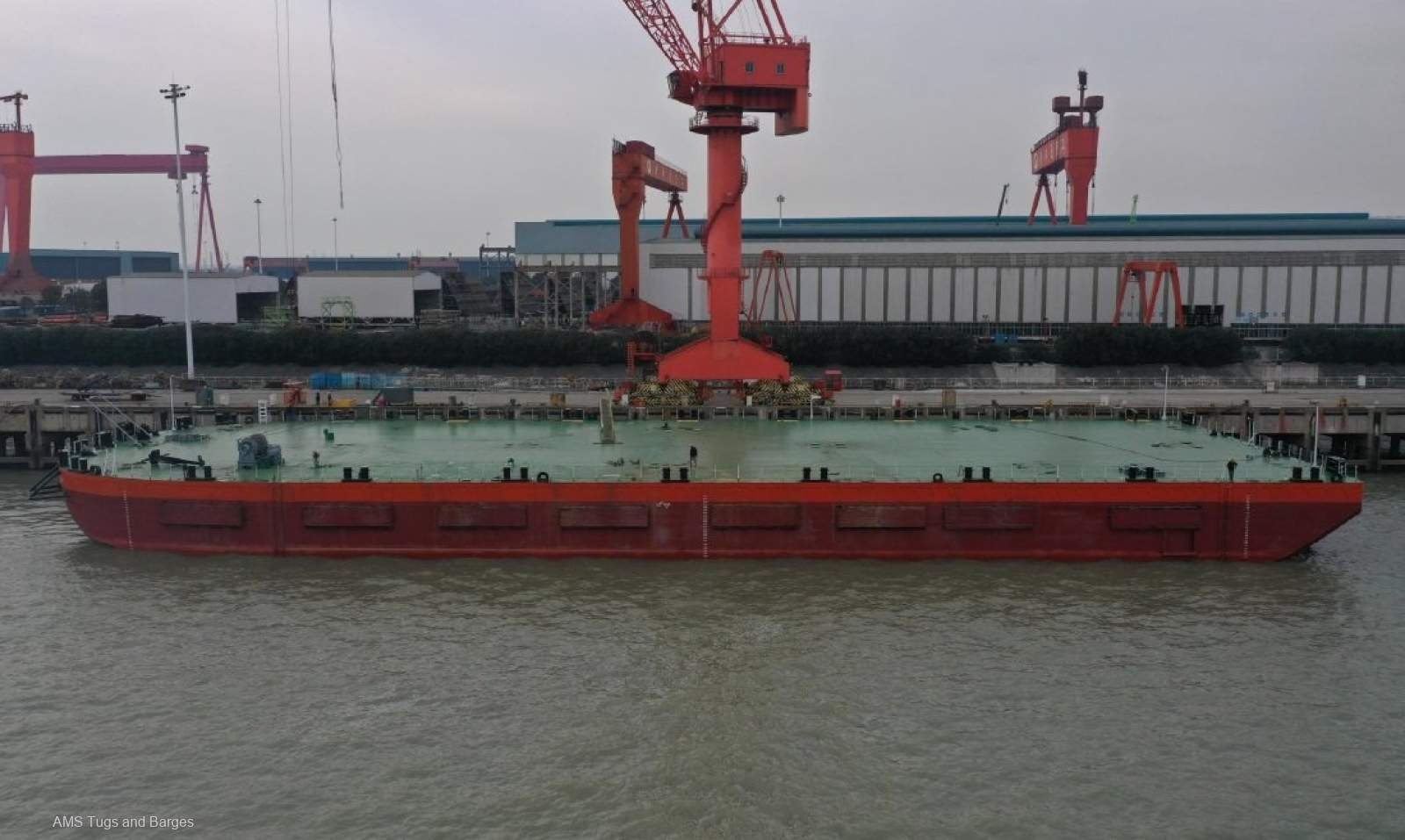 360FT x 120FT x 21FT FLATTOP BALLAST TANK BARGE