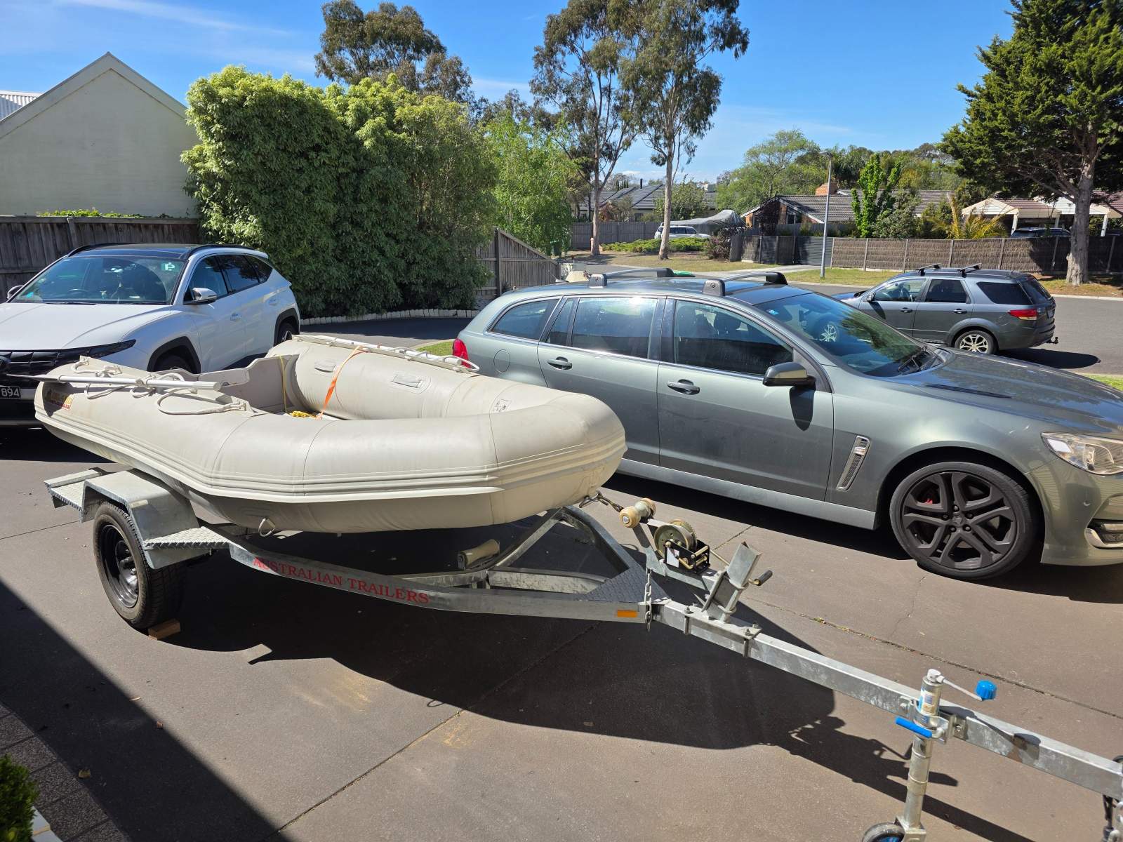 Island Inflatables Island Wood Floor 330 IW330 3.3m Wood Floor Inflatable with Trailer