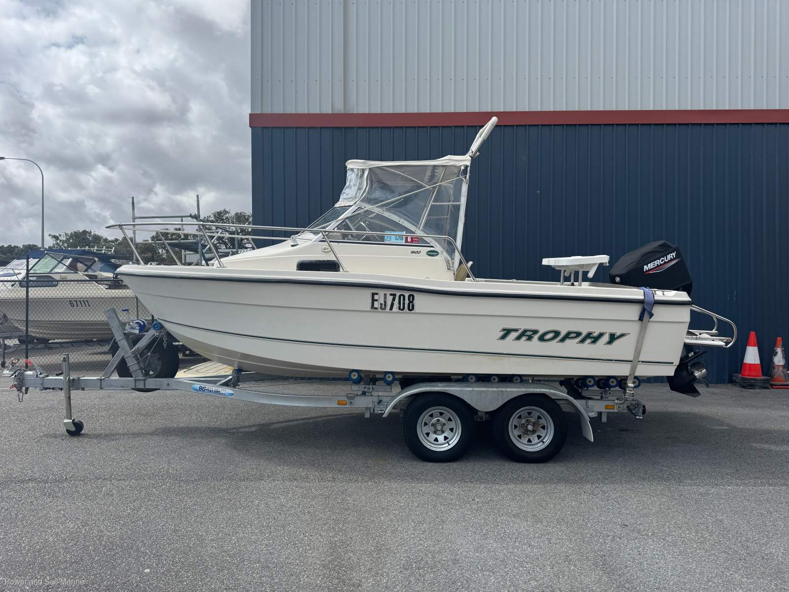 Trophy 1802 WA Good Motor, Good Upgrades & New Trailer