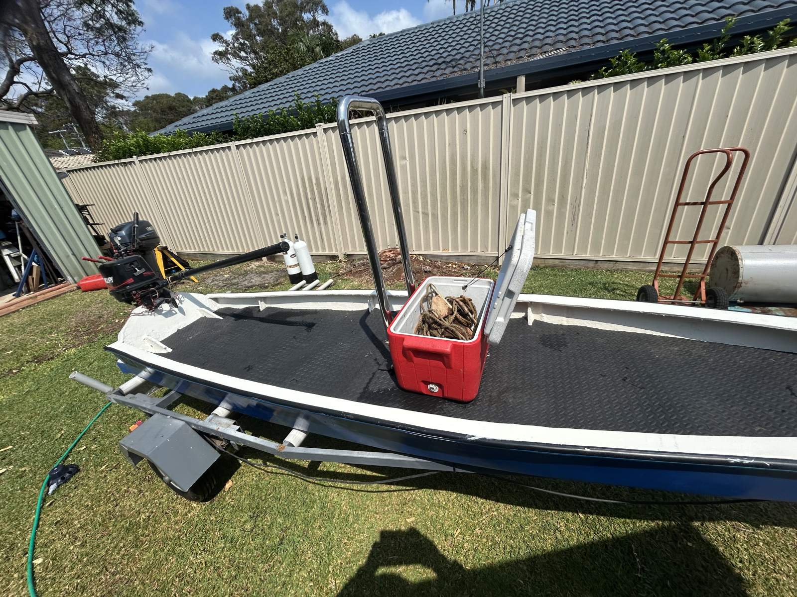 Custom Built Solo Fishing Skiff Custom Built Solo Fishing Skiff