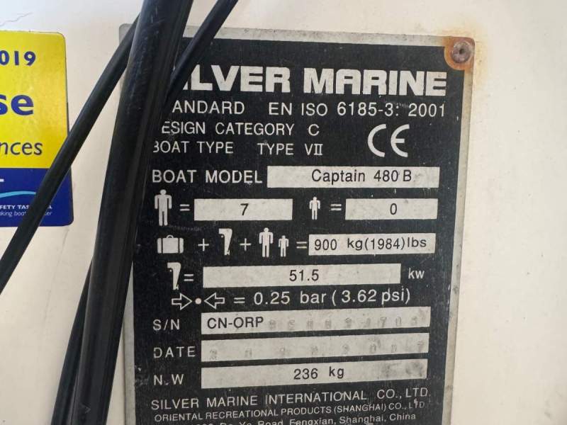 Silver Marine Captain 480 B RIB