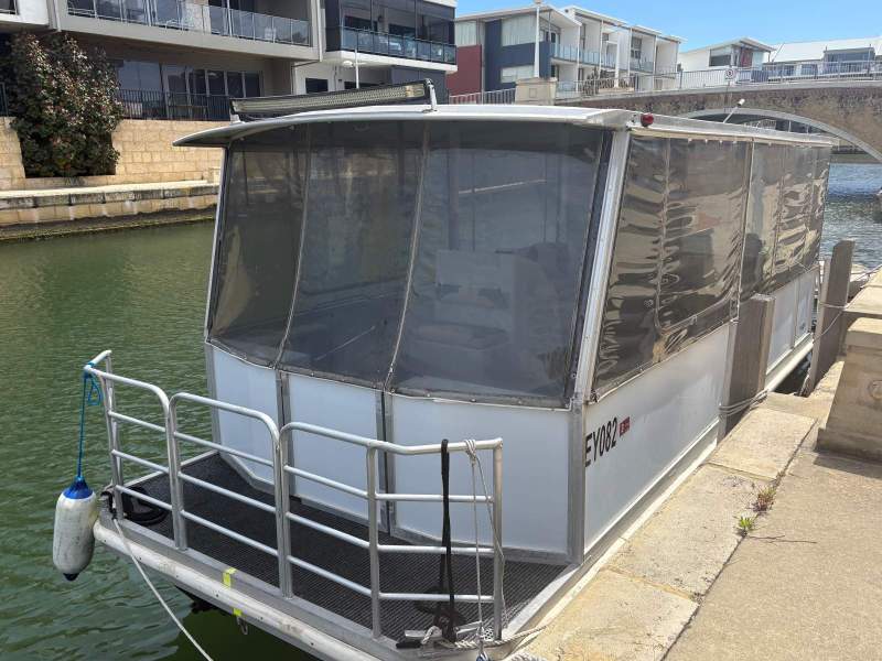 Bouvard Marine Pontoon Day Tripper Ex survey delightful family vessel with low hrs!