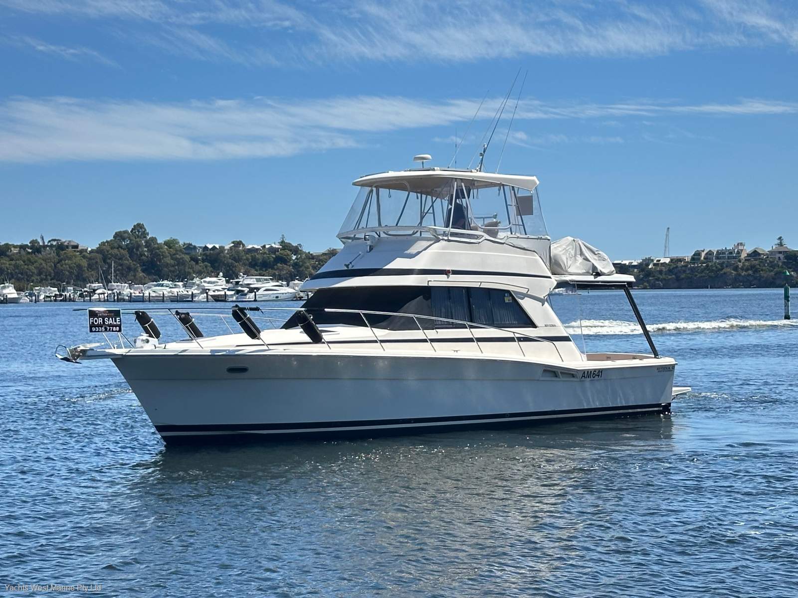 Riviera 41 Flybridge 39 extended to 41 " REBUILT ENGINES ":RIVIERA 41 by YACHTS WEST ph 9335 7788