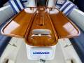 Beneteau Cyclades 43.3 Stylish, air conditioned 3-cabin coastal cruiser:Varnished folding cockpit table with inserts