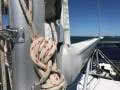 Beneteau Cyclades 43.3 Stylish, air conditioned 3-cabin coastal cruiser:In-boom Profurl (Ovni) boom