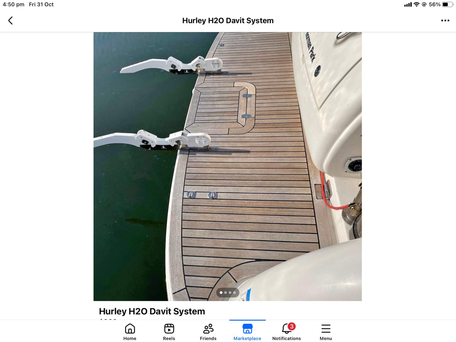 Hurley H20 Davit set