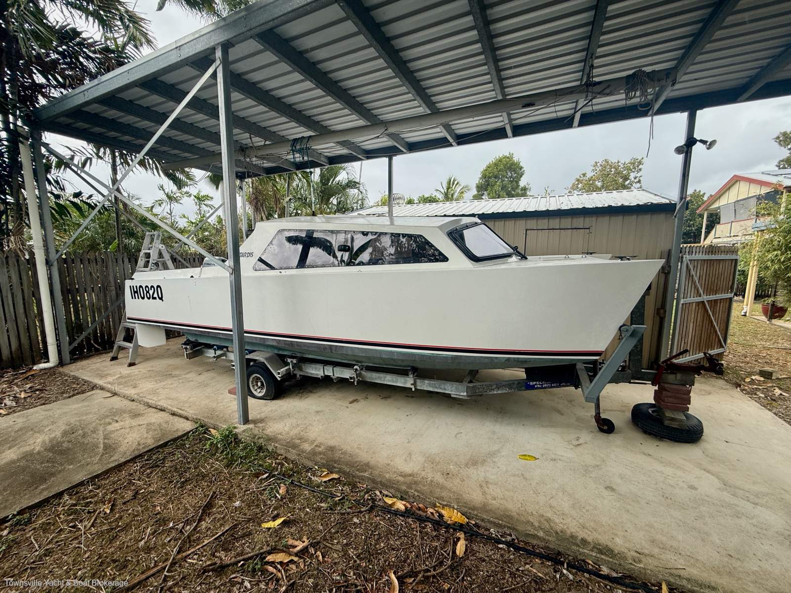 Jarcat Six sailing version on registered single axle trailer