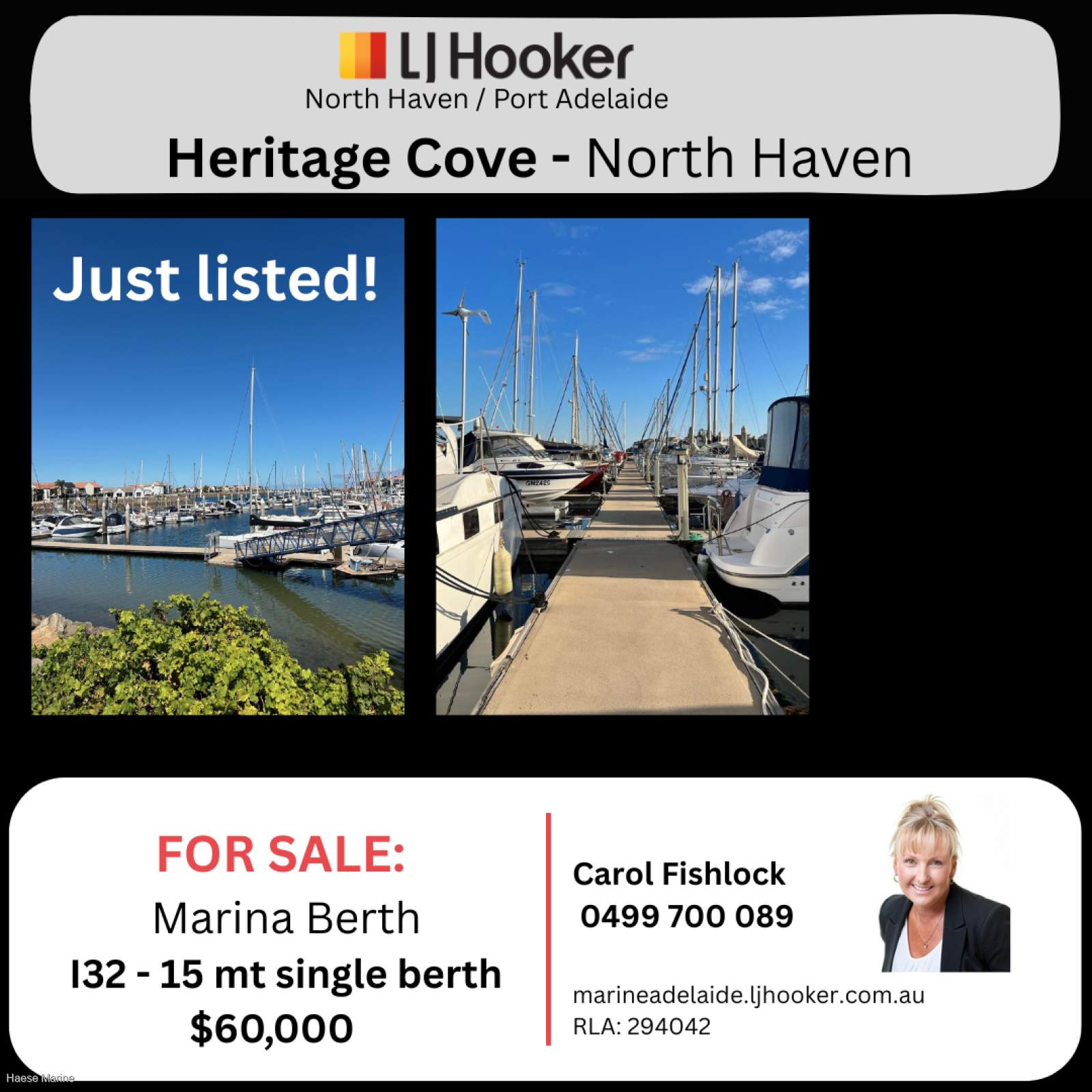 Premium 15m Single Berth for sale in Heritage Cove
