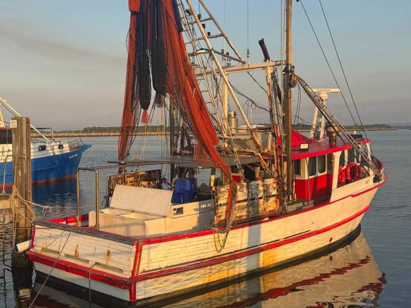 Prawn trawler triple gear set up