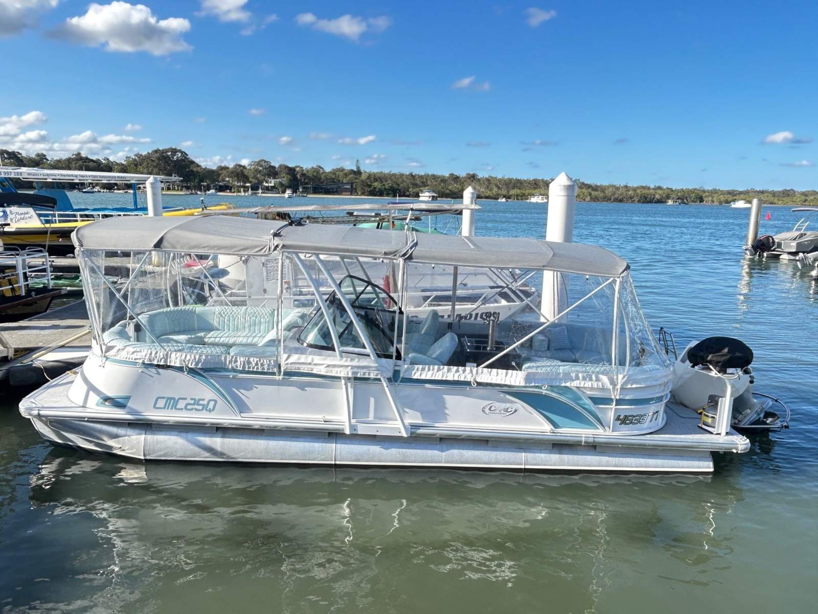 Custom 25ft CMC Pontoon Boat / Survey Hire & Drive
