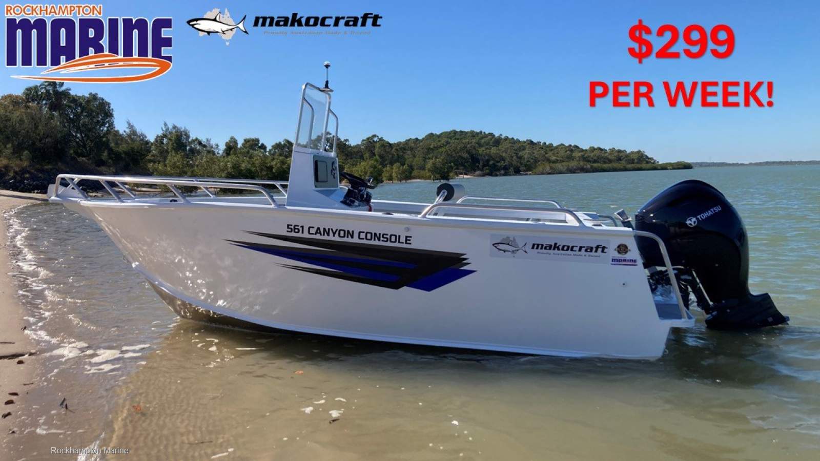 Makocraft 561 Canyon Console B, M, T PACKAGE FROM ROCKHAMPTON MARINE!!