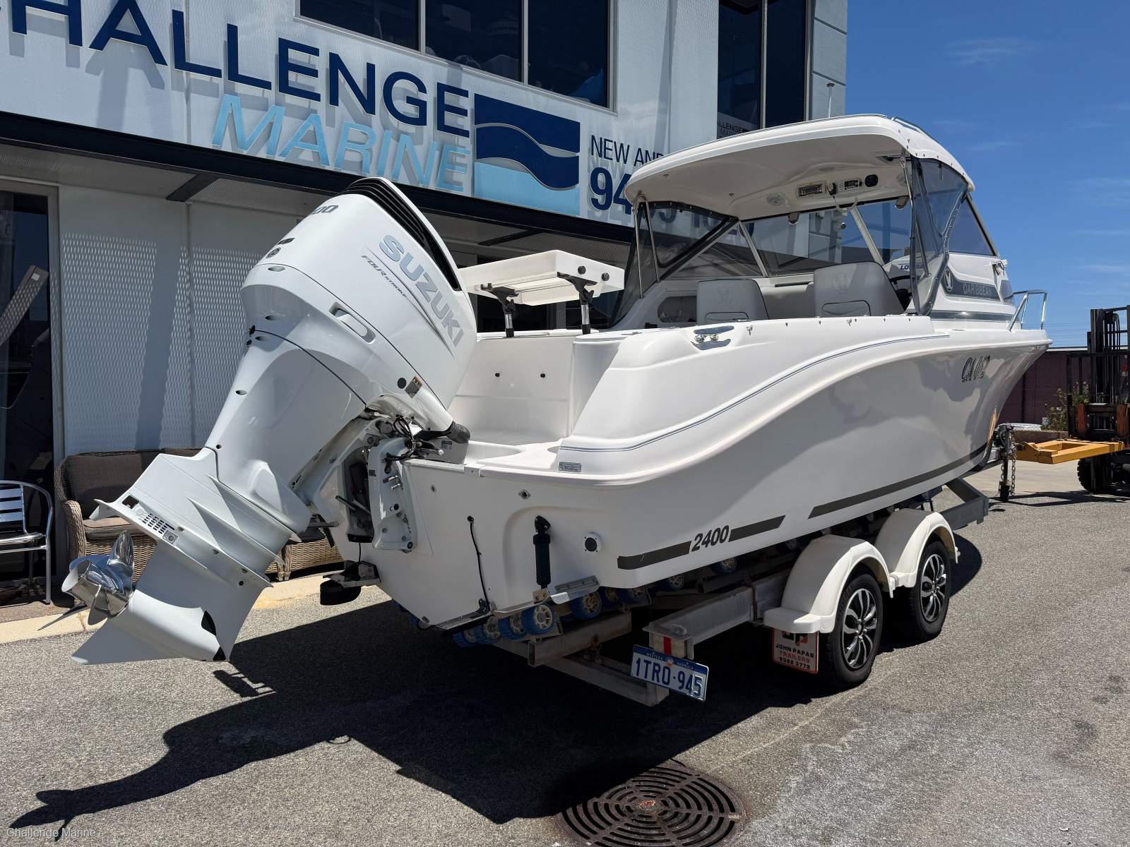 Caribbean 2400 - 300 HP Suzuki White fitted 4 stroke14-2-24