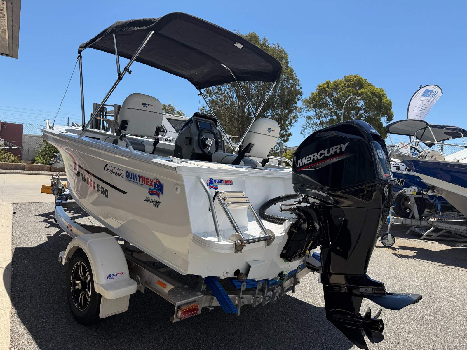 Quintrex 430 Top Ender Pro With Mercury 60HP 4-Stroke (148 Hours)