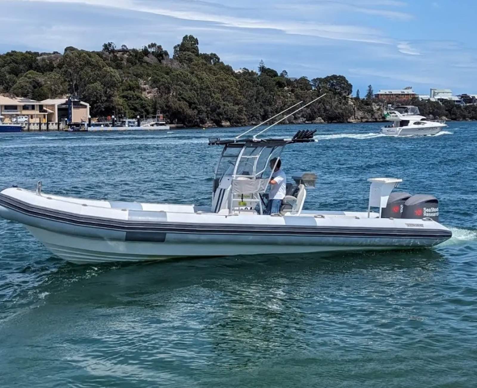 Stingray Ribs 9.5 Searaider Fantastic day boat set up. 55 knots ++