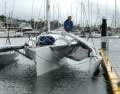 'Wavelength 780' trailerable trimaran:Unfolding floats