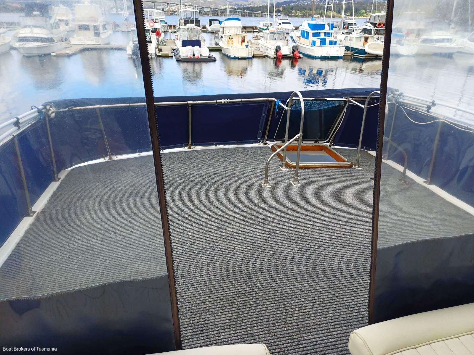 Regency Blue Seas 36 Mk 2. A pleasure to inspect. Excellent condition. Boat Brokers of Tasmania