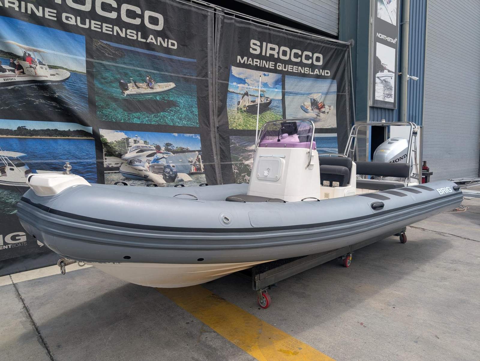 Brig Navigator 610 Fibreglass centre console RIB with hypalon tubes