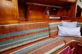 Adams 40CC Round bilge, Steel, Proven global cruiser:Saloon berth w/ extra cushion to enlarge to double 