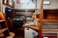 Adams 40CC Round bilge, Steel, Proven global cruiser:Galley with salt water electric pump