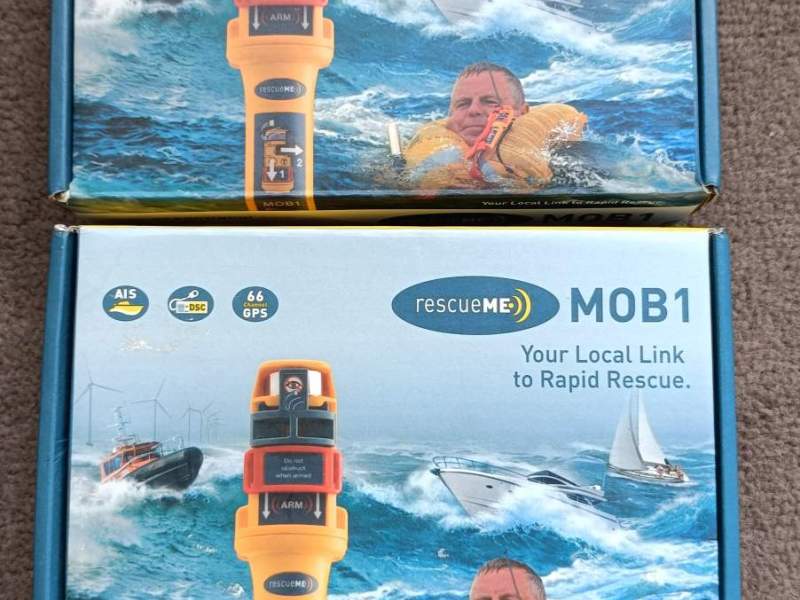 RescueME MOB1.. AIS Man Overboard (MOB) device with integrated VHF DSC.