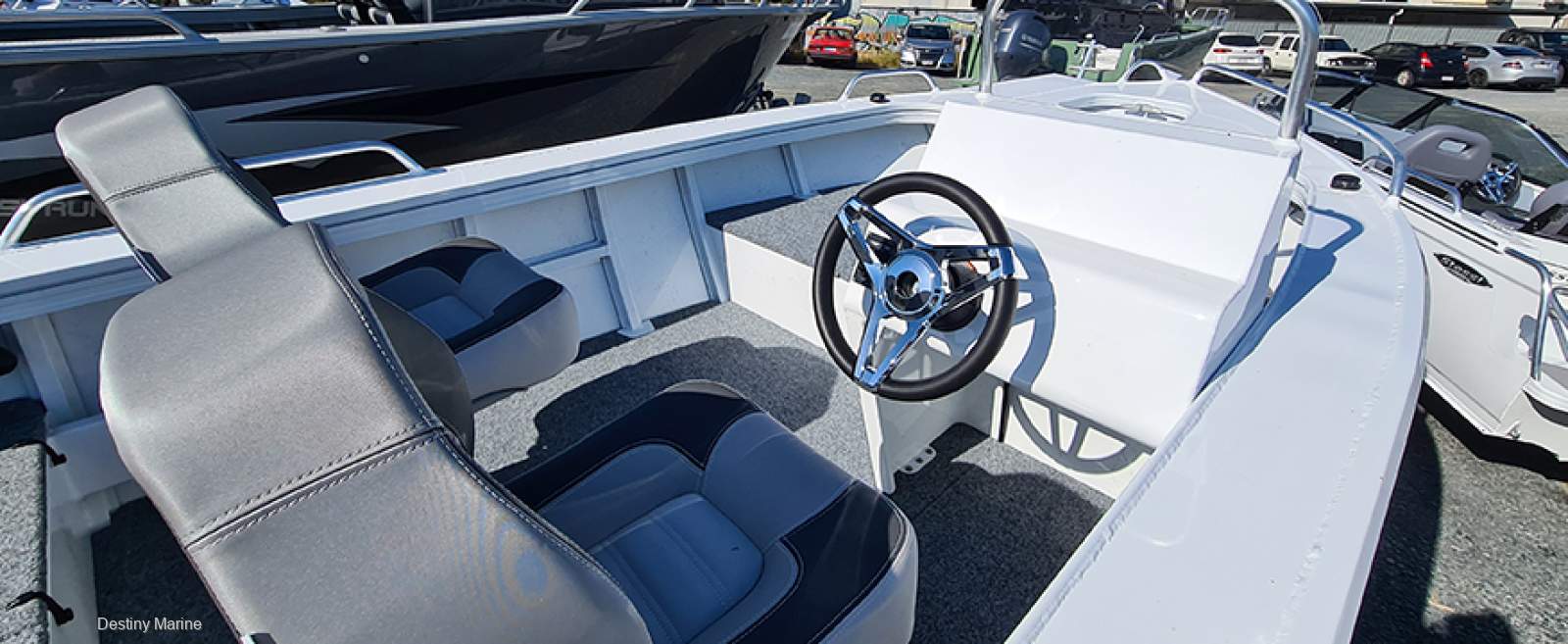New Horizon Aluminium Boats 435 Easy Fisher SC HP Hull open boat series