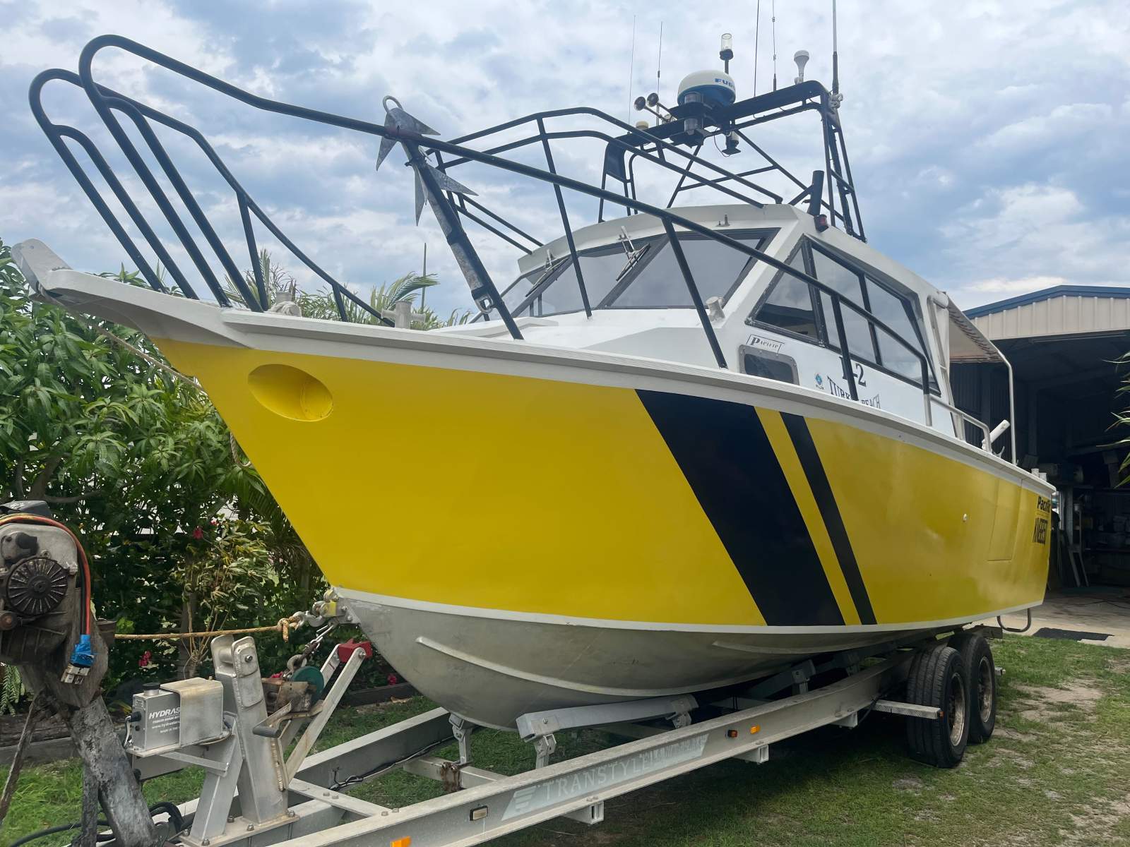 Pacific Half Cabin Cruiser Custom Craft Fishing Runabout Pleasureboat